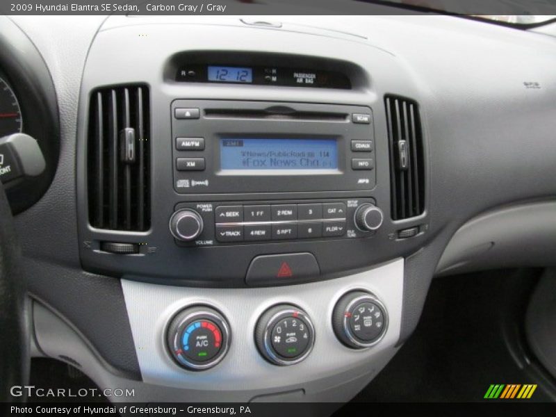 Carbon Gray / Gray 2009 Hyundai Elantra SE Sedan