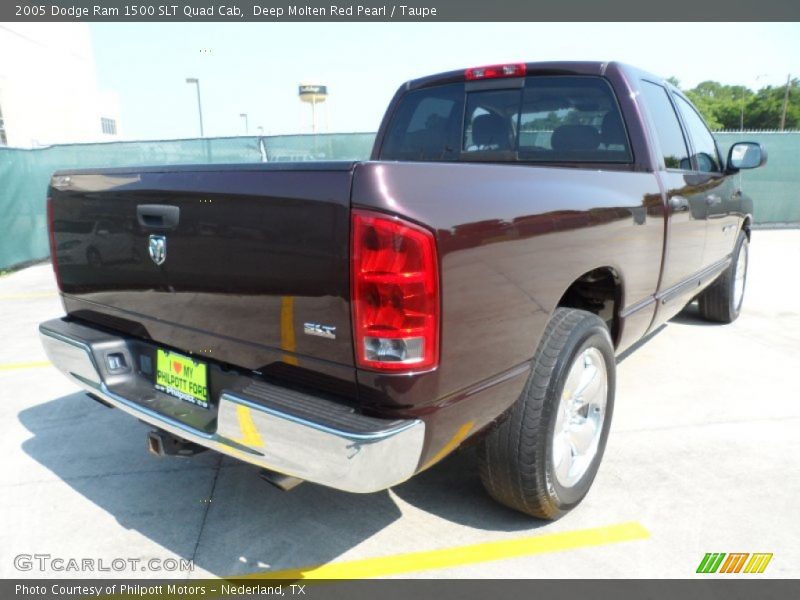 Deep Molten Red Pearl / Taupe 2005 Dodge Ram 1500 SLT Quad Cab