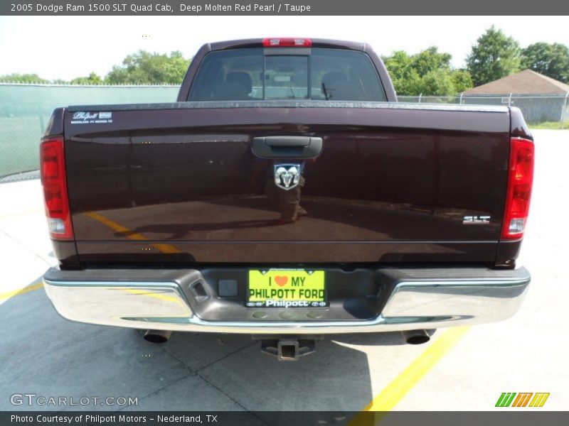 Deep Molten Red Pearl / Taupe 2005 Dodge Ram 1500 SLT Quad Cab