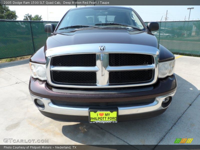 Deep Molten Red Pearl / Taupe 2005 Dodge Ram 1500 SLT Quad Cab