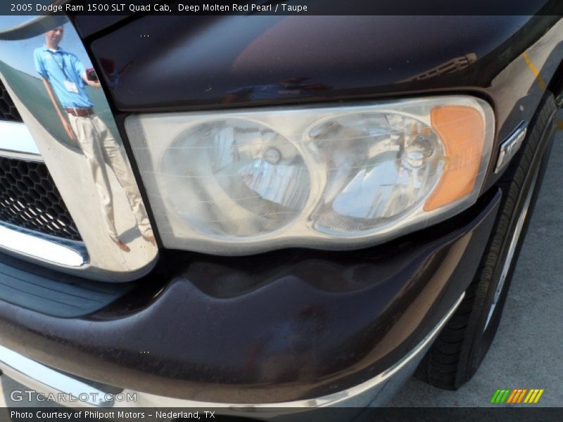 Deep Molten Red Pearl / Taupe 2005 Dodge Ram 1500 SLT Quad Cab