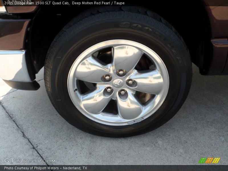 Deep Molten Red Pearl / Taupe 2005 Dodge Ram 1500 SLT Quad Cab