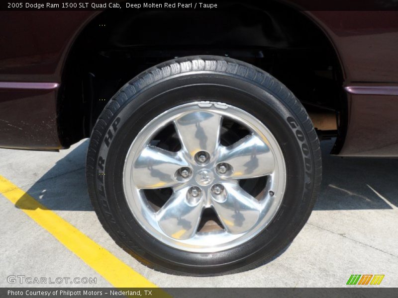 Deep Molten Red Pearl / Taupe 2005 Dodge Ram 1500 SLT Quad Cab
