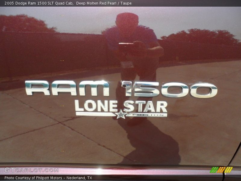 Deep Molten Red Pearl / Taupe 2005 Dodge Ram 1500 SLT Quad Cab