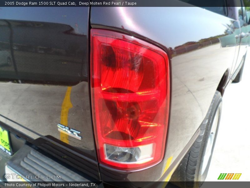 Deep Molten Red Pearl / Taupe 2005 Dodge Ram 1500 SLT Quad Cab