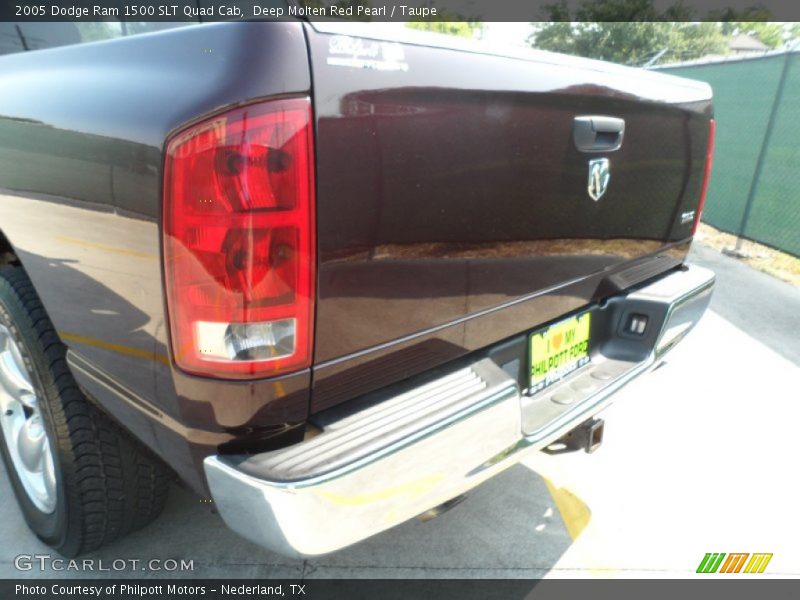 Deep Molten Red Pearl / Taupe 2005 Dodge Ram 1500 SLT Quad Cab