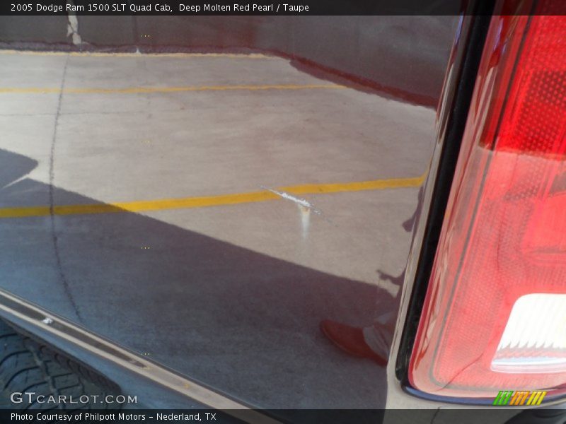 Deep Molten Red Pearl / Taupe 2005 Dodge Ram 1500 SLT Quad Cab
