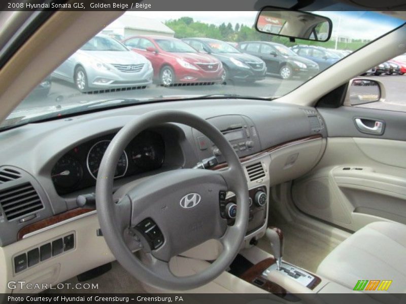 Golden Beige / Beige 2008 Hyundai Sonata GLS