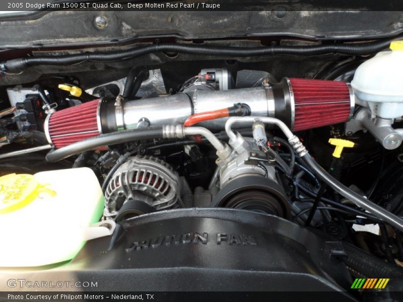 Deep Molten Red Pearl / Taupe 2005 Dodge Ram 1500 SLT Quad Cab