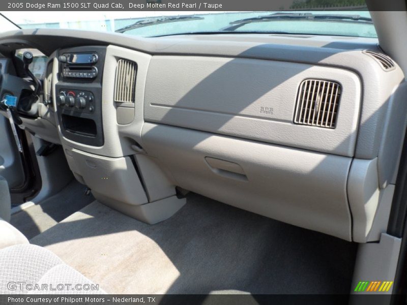 Deep Molten Red Pearl / Taupe 2005 Dodge Ram 1500 SLT Quad Cab