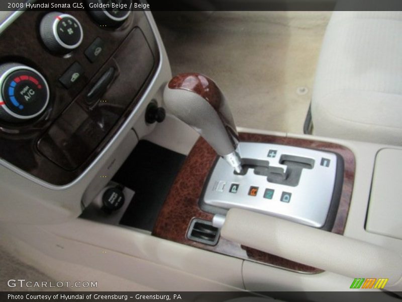 Golden Beige / Beige 2008 Hyundai Sonata GLS