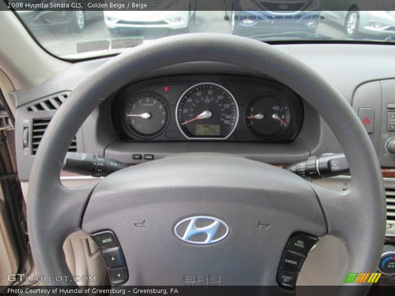 Golden Beige / Beige 2008 Hyundai Sonata GLS