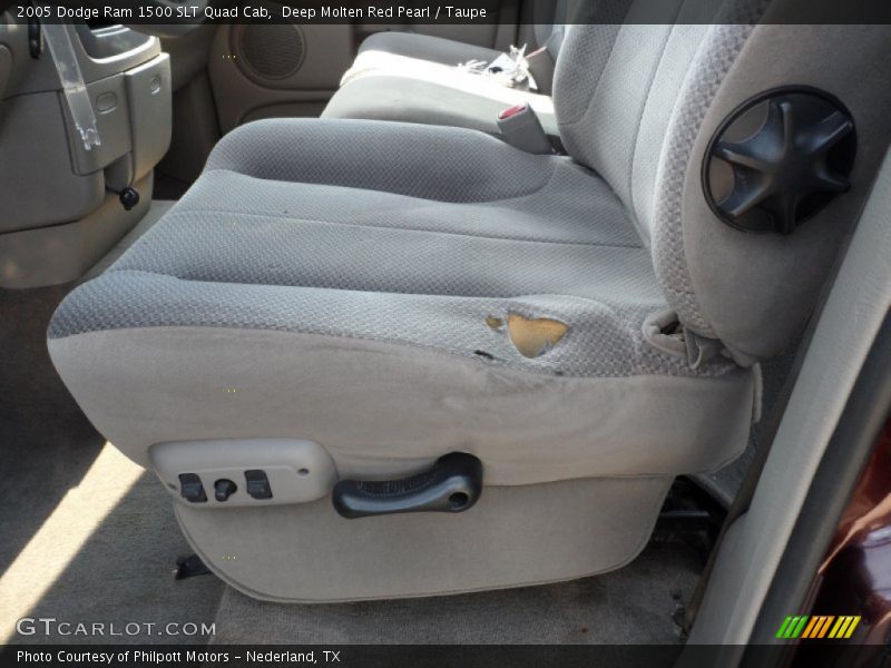 Deep Molten Red Pearl / Taupe 2005 Dodge Ram 1500 SLT Quad Cab