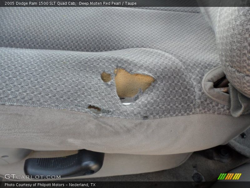 Deep Molten Red Pearl / Taupe 2005 Dodge Ram 1500 SLT Quad Cab