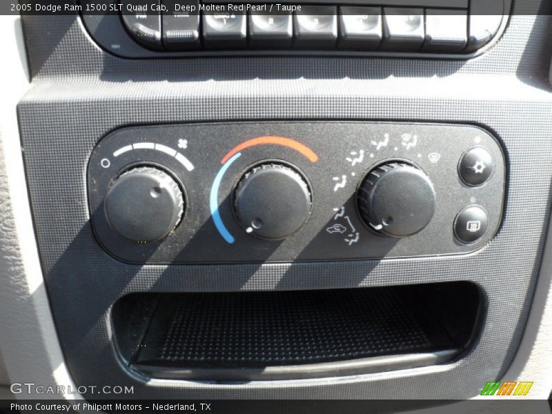 Deep Molten Red Pearl / Taupe 2005 Dodge Ram 1500 SLT Quad Cab