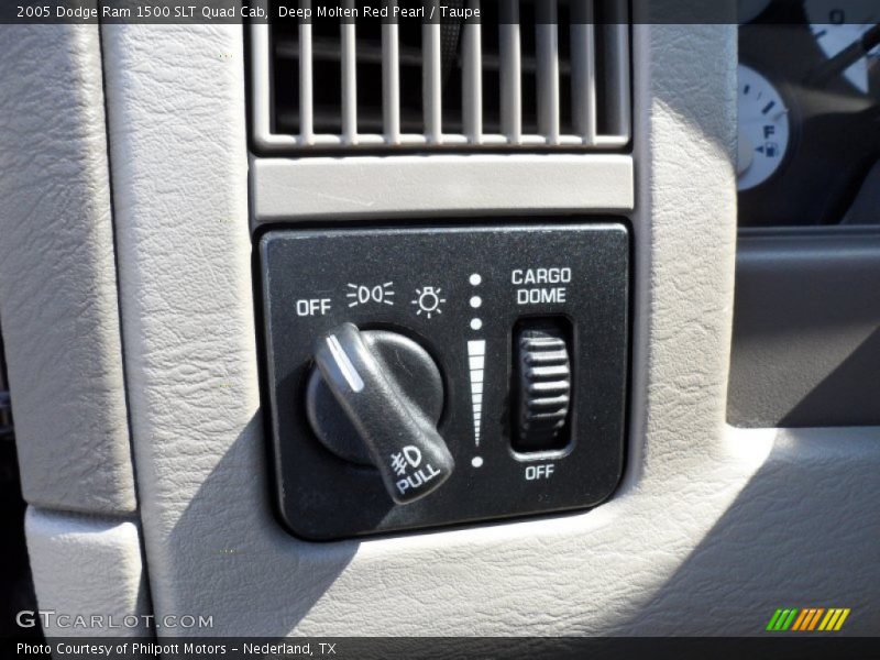 Deep Molten Red Pearl / Taupe 2005 Dodge Ram 1500 SLT Quad Cab