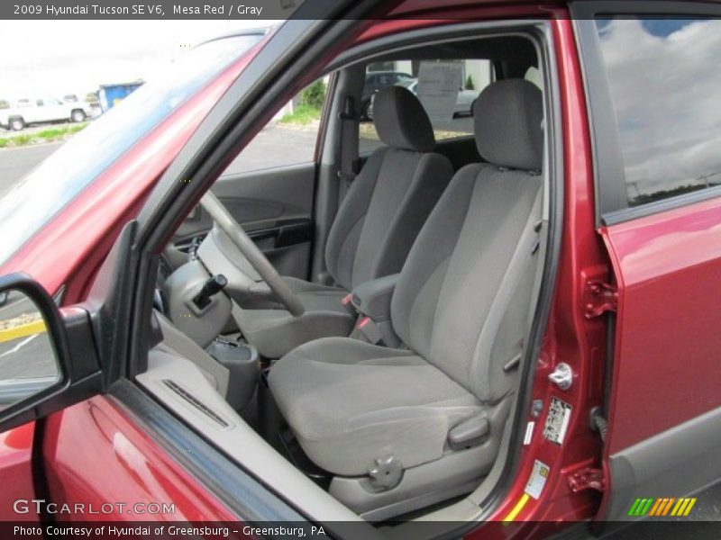 Mesa Red / Gray 2009 Hyundai Tucson SE V6