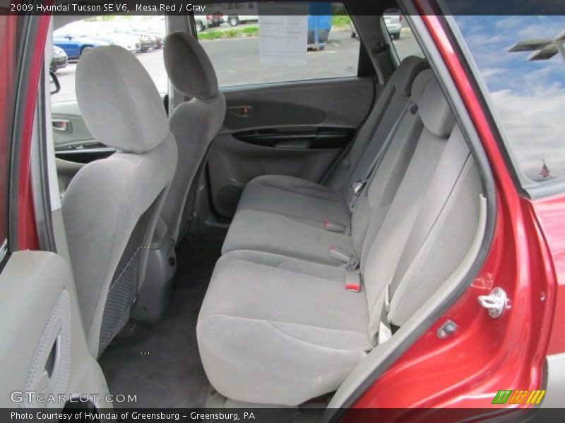 Mesa Red / Gray 2009 Hyundai Tucson SE V6