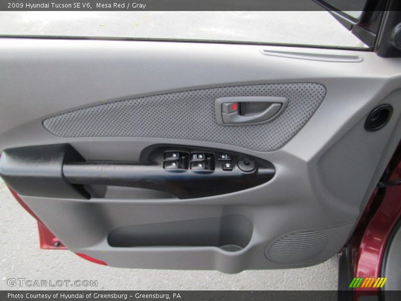 Mesa Red / Gray 2009 Hyundai Tucson SE V6