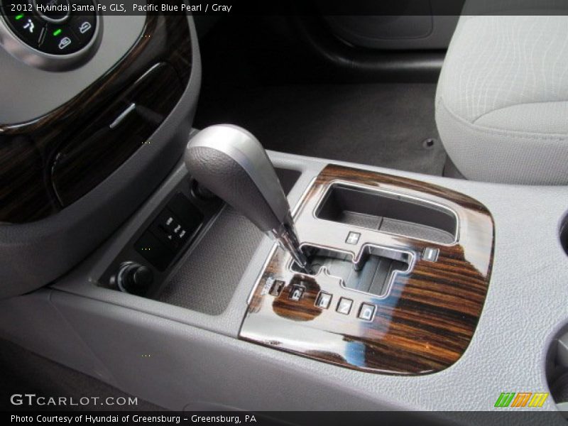 Pacific Blue Pearl / Gray 2012 Hyundai Santa Fe GLS