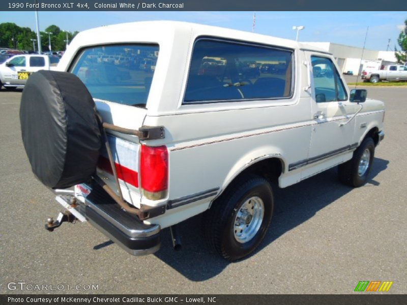 Colonial White / Dark Charcoal 1990 Ford Bronco XLT 4x4