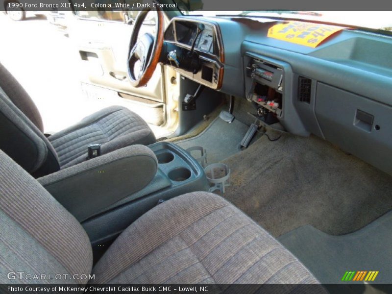 Colonial White / Dark Charcoal 1990 Ford Bronco XLT 4x4