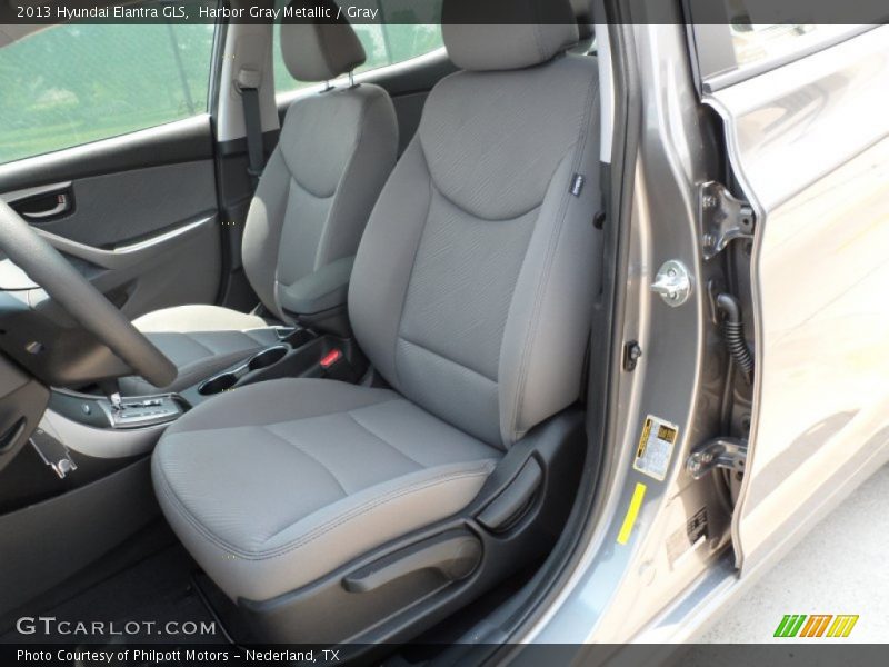 Harbor Gray Metallic / Gray 2013 Hyundai Elantra GLS