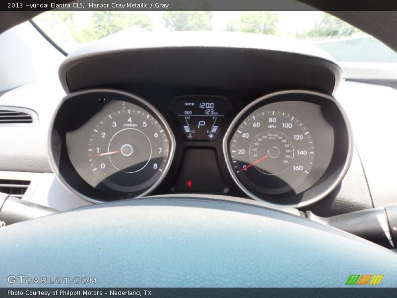 Harbor Gray Metallic / Gray 2013 Hyundai Elantra GLS