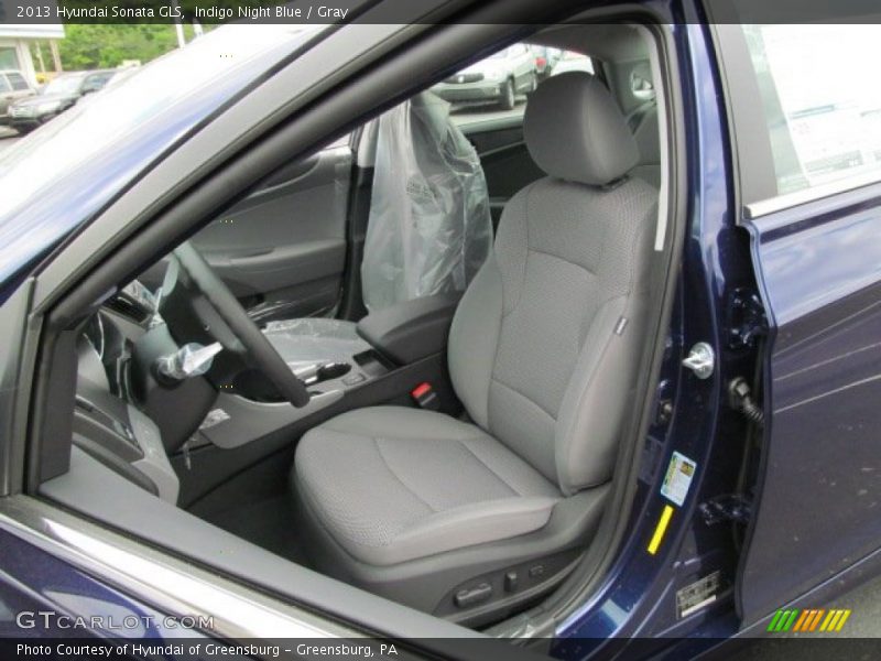 Indigo Night Blue / Gray 2013 Hyundai Sonata GLS