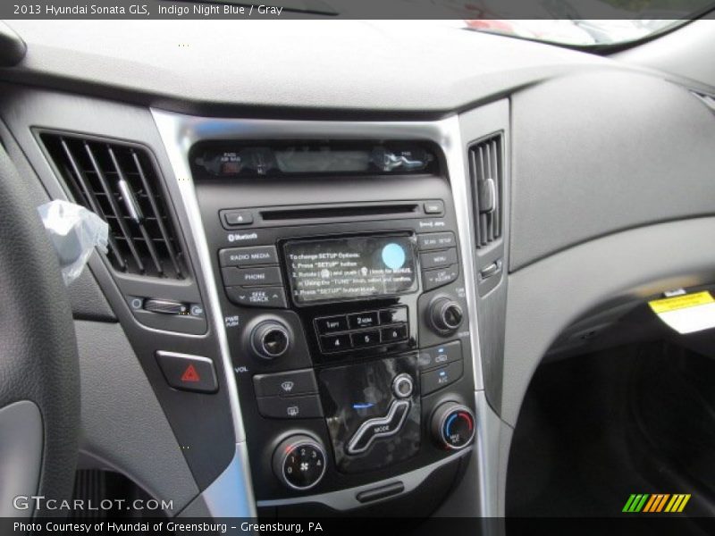 Indigo Night Blue / Gray 2013 Hyundai Sonata GLS