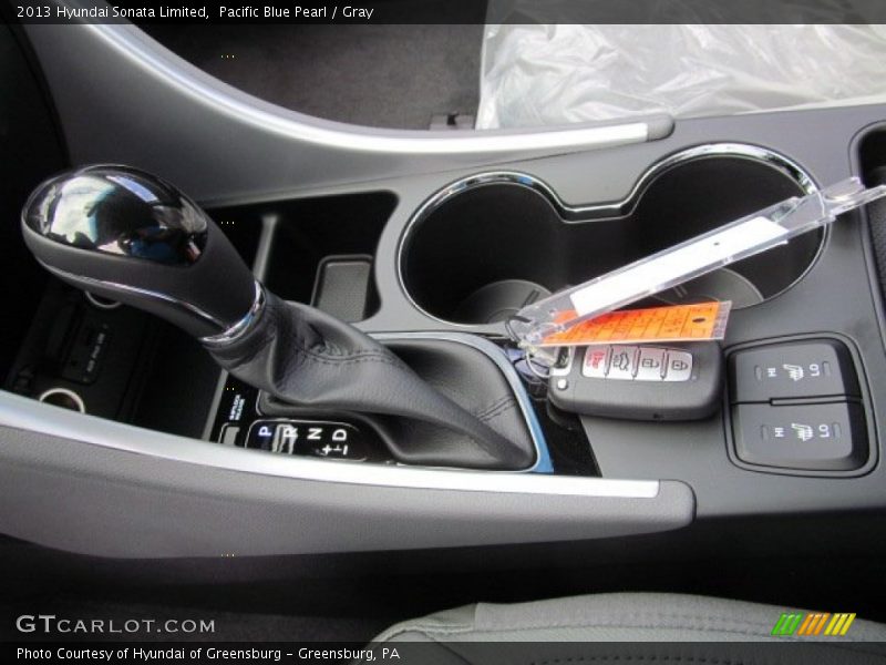 Pacific Blue Pearl / Gray 2013 Hyundai Sonata Limited