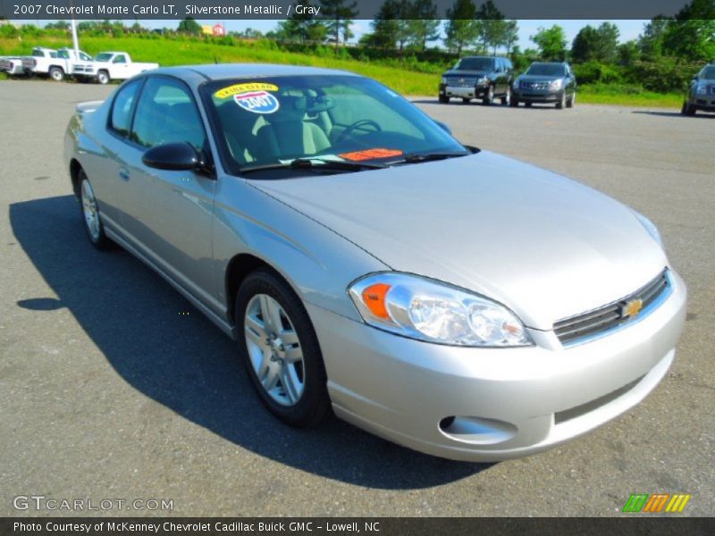 Silverstone Metallic / Gray 2007 Chevrolet Monte Carlo LT