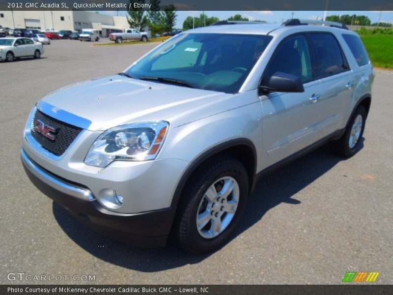 Quicksilver Metallic / Ebony 2012 GMC Acadia SL