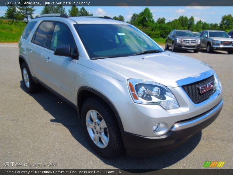 Quicksilver Metallic / Ebony 2012 GMC Acadia SL