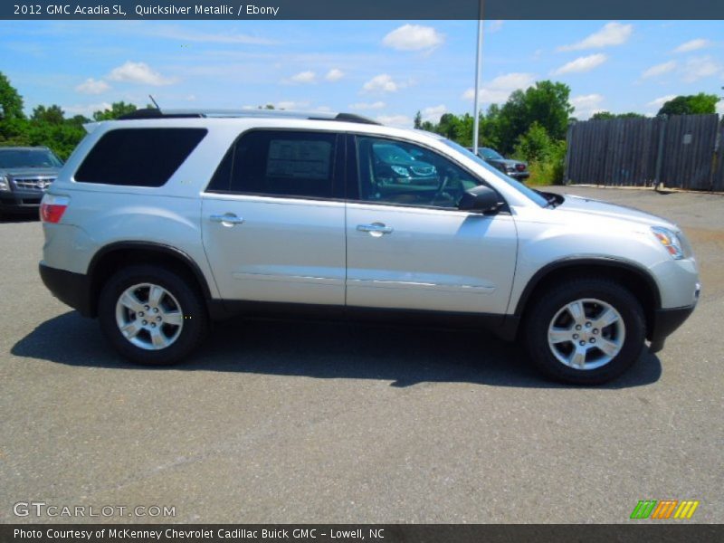 Quicksilver Metallic / Ebony 2012 GMC Acadia SL