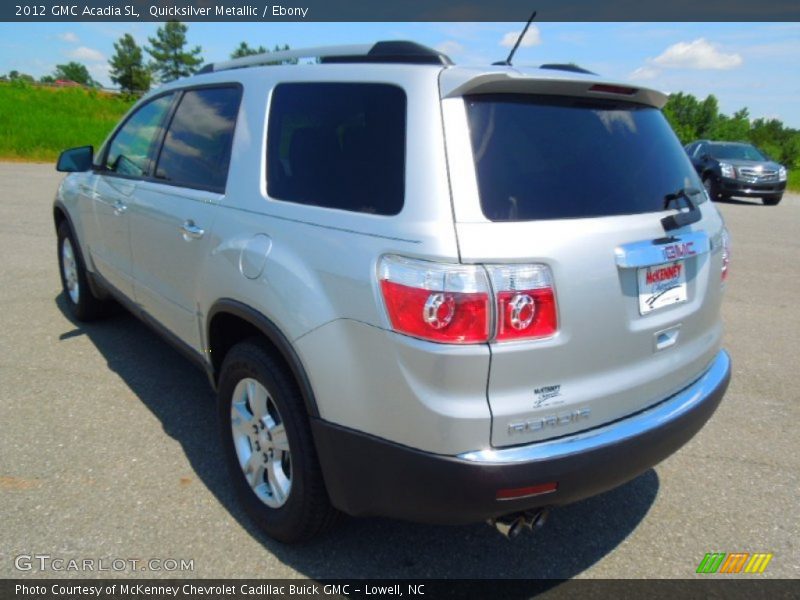Quicksilver Metallic / Ebony 2012 GMC Acadia SL