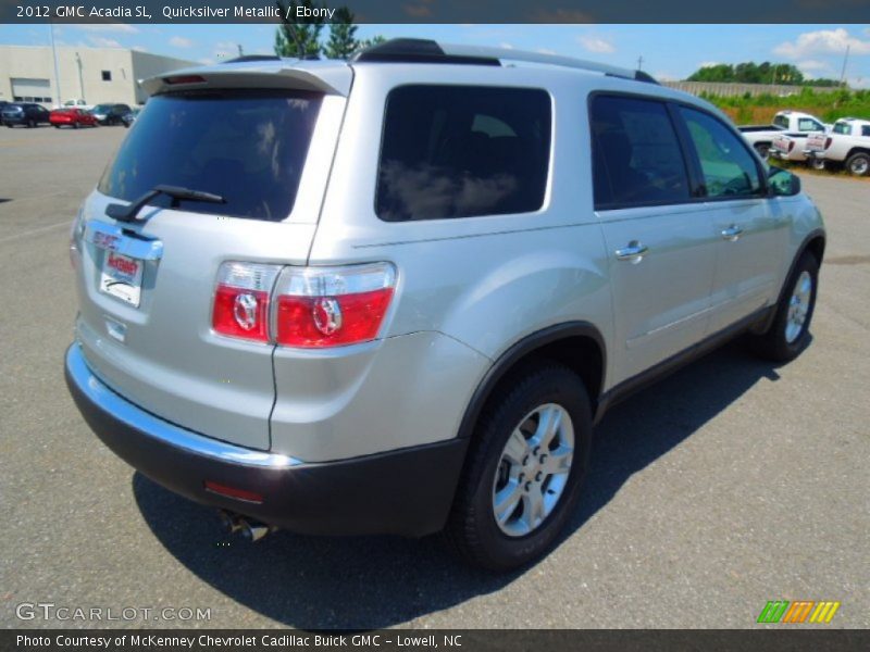 Quicksilver Metallic / Ebony 2012 GMC Acadia SL