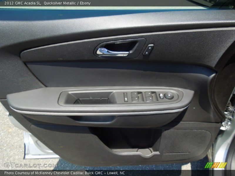 Quicksilver Metallic / Ebony 2012 GMC Acadia SL