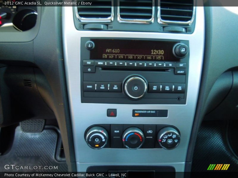 Quicksilver Metallic / Ebony 2012 GMC Acadia SL