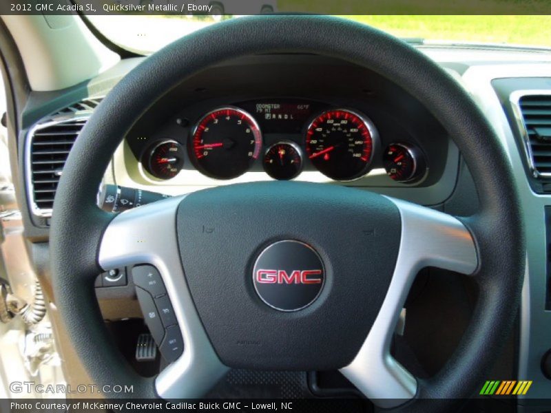 Quicksilver Metallic / Ebony 2012 GMC Acadia SL