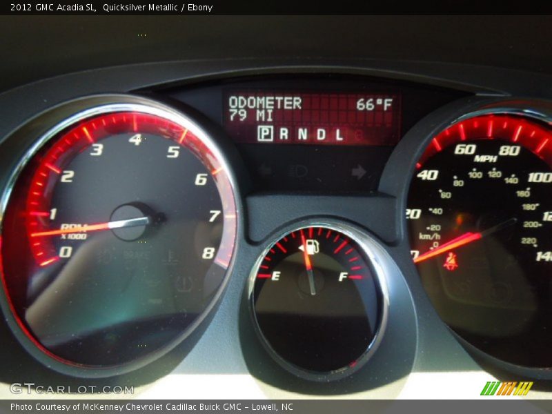 Quicksilver Metallic / Ebony 2012 GMC Acadia SL