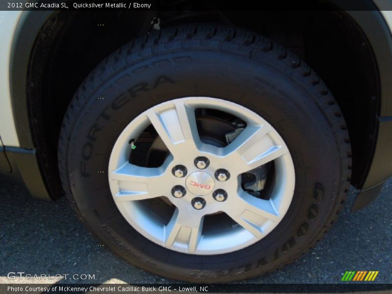 Quicksilver Metallic / Ebony 2012 GMC Acadia SL