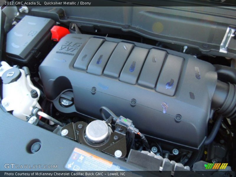Quicksilver Metallic / Ebony 2012 GMC Acadia SL