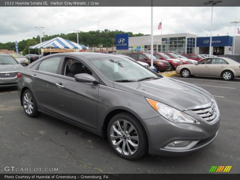 Harbor Gray Metallic / Gray 2013 Hyundai Sonata SE