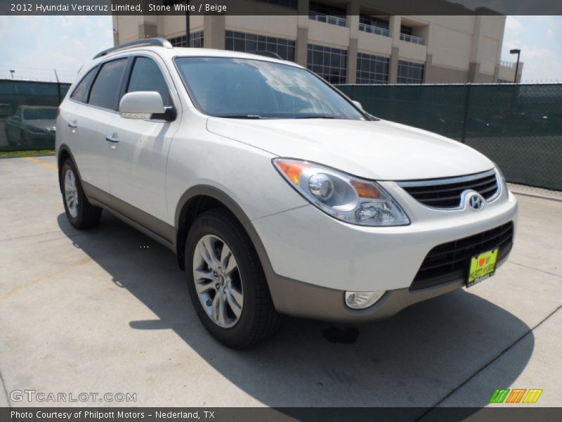 Stone White / Beige 2012 Hyundai Veracruz Limited