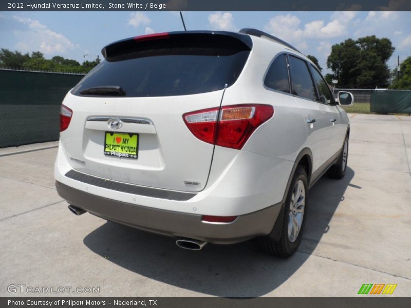 Stone White / Beige 2012 Hyundai Veracruz Limited