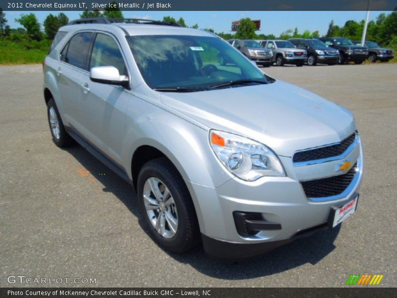 Silver Ice Metallic / Jet Black 2012 Chevrolet Equinox LT