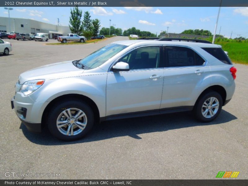 Silver Ice Metallic / Jet Black 2012 Chevrolet Equinox LT