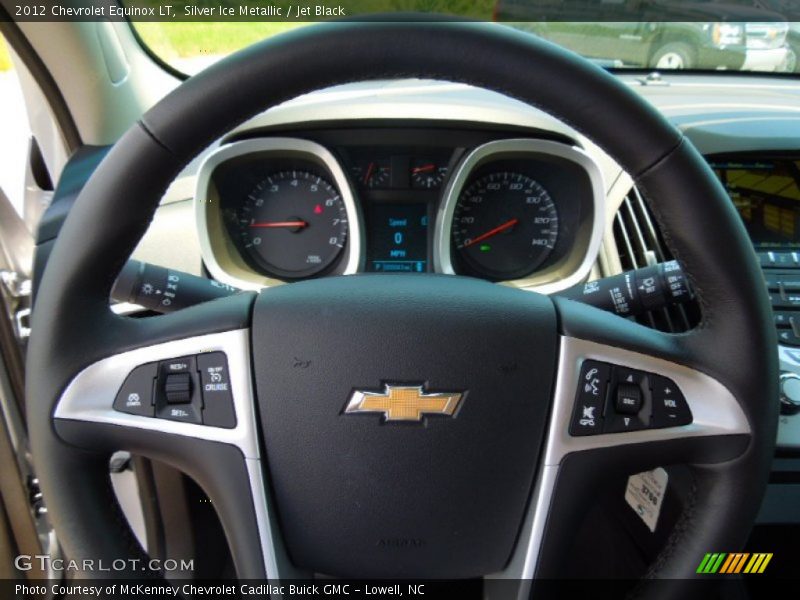 Silver Ice Metallic / Jet Black 2012 Chevrolet Equinox LT