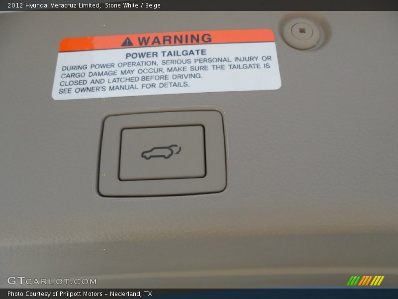 Stone White / Beige 2012 Hyundai Veracruz Limited